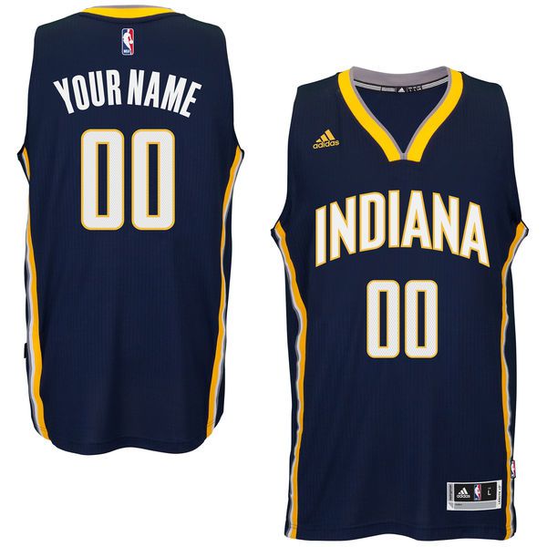 Men Indiana Pacers Adidas Navy Custom Swingman Road NBA Jersey->customized nba jersey->Custom Jersey